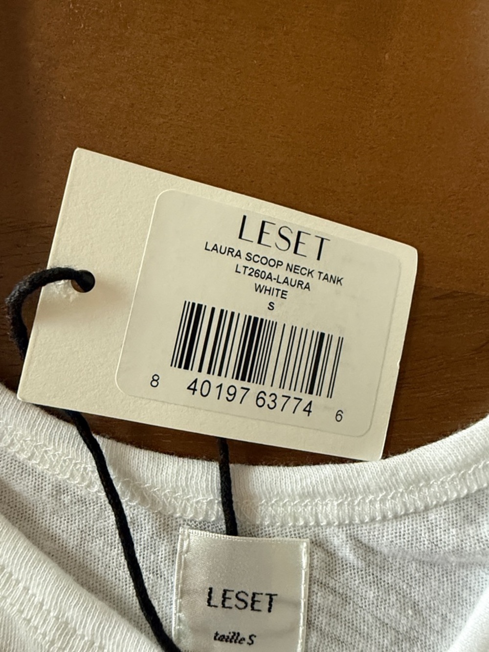 LESET White Scoop Neck Tank $88 NWT at Revolve - Picture 2 of 3